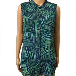 Banana Republic Silk Tropical Size 2 Sleeveless